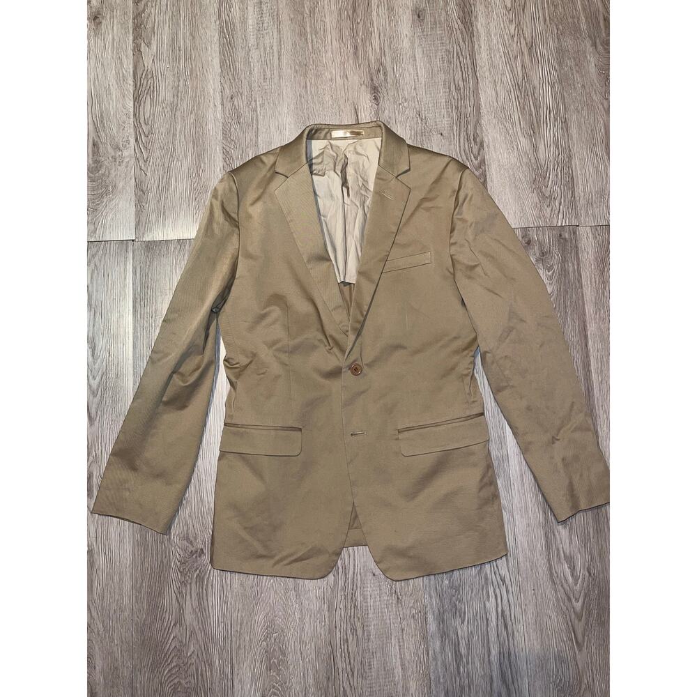 Jaspal Man - Modern Fit Cotton Blazer / 38R / khaki